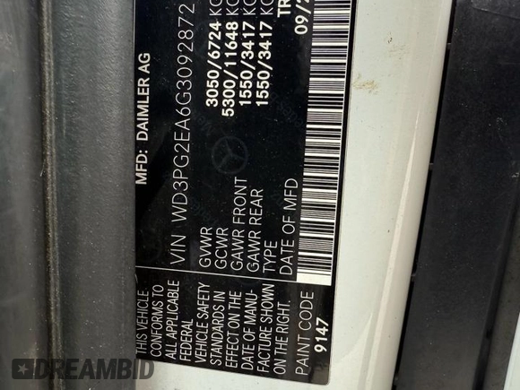 2016 Mercedes-Benz Metris Cargo z VIN WD3PG2EA6G3092872, wystawiony jako Copart lot #61676275 z przebiegiem 158 667 mil mil oraz Czysty tytuł • Clean title. Historia ofert i sprzedaży dostępna na DreamBid. Obrazek 10.
