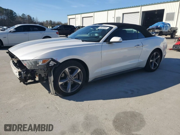 2017 Ford Mustang V6 with VIN 1FATP8EM2H5226404, listed as a Copart auction lot 43630565 with 155,477 mi miles and Salvage Title. Bid and sale history available at carsss.com. Image 1.