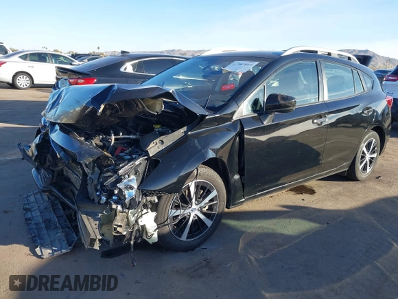 2023 Subaru Impreza Premium с VIN 4S3GTAV69P3702464, выставлен на аукционе IAAI как лот 41387913 с пробегом 38 500 миль миль и . История ставок и продаж доступна на DreamBid. Изображение 2.