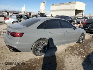 2021 Audi S4 Premium Plus with VIN WAUB4AF46MA012762, listed as a Copart auction lot 42128455 with 43,937 mi miles and Salvage Title. Bid and sale history available at carsss.com. Image 3.