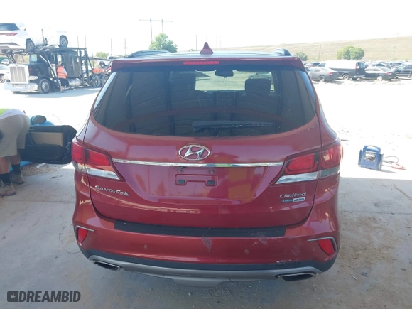 2017 Hyundai Santa Fe Limited Ultimate with VIN KM8SRDHF0HU252796, listed as a IAAI auction lot 42019749 with 122,066 mi miles. Bid and sale history available at carsss.com. Image 16.
