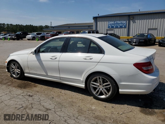 2014 Mercedes-Benz C 250 Sport with VIN WDDGF4HB3ER312977, listed as a Copart auction lot 52712205 with 133,862 mi miles and Salvage title. Bid and sale history available at DreamBid. Image 2.