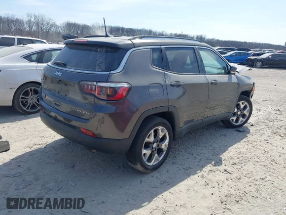 2020 Jeep Compass Limited with VIN 3C4NJDCB1LT245890, listed as a IAAI auction lot 41791500 with 51,042 mi miles. Bid and sale history available at carsss.com. Image 4.