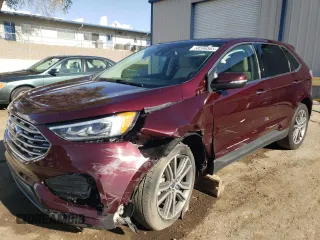 2020 Ford Edge Titanium with VIN 2FMPK4K90LBB67386, listed as a Copart auction lot 58598565 with 50,346 mi miles and Salvage title. Bid and sale history available at DreamBid. Image 1.