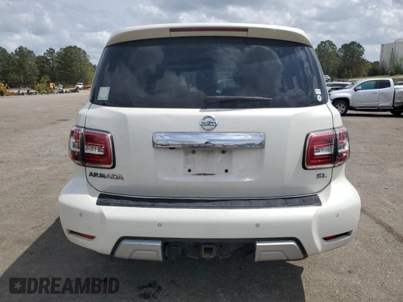 2017 Nissan Armada SV with VIN JN8AY2NC4H9503019, listed as a Copart auction lot 51537995 with 157,084 mi miles and Clean Title. Bid and sale history available at carsss.com. Image 6.