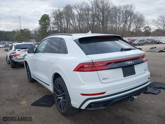2021 Audi Q8 Prestige with VIN WA1FVAF13MD008507, listed as a IAAI auction lot 41725785 with 72,749 mi miles. Bid and sale history available at carsss.com. Image 3.