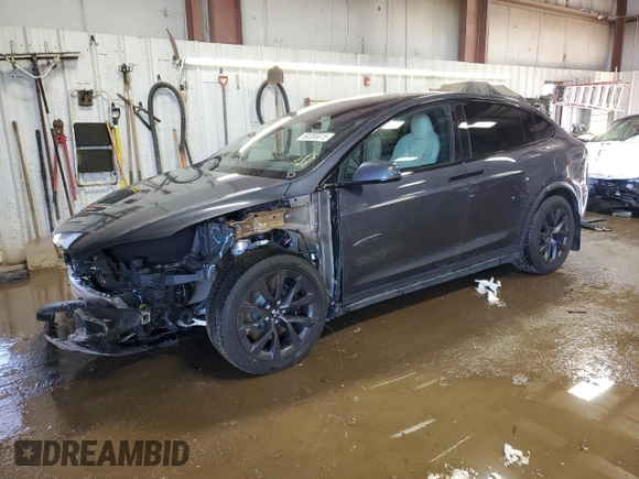 2023 Tesla Model X Plaid with VIN 7SAXCBE6XPF373589, listed as a Copart auction lot 50355615 with 11,650 mi miles and Salvage Title. Bid and sale history available at DreamBid. Image 1.