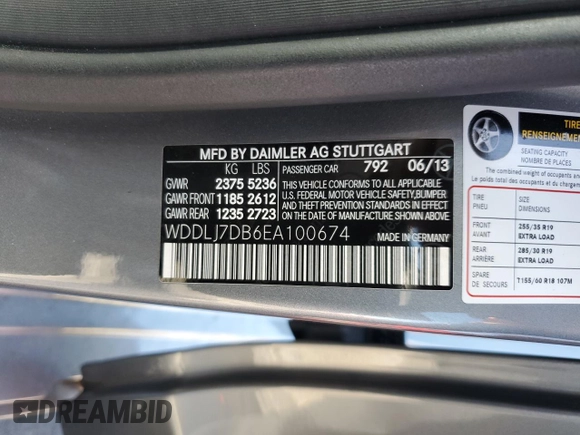 2014 Mercedes-Benz CLS 550 z VIN WDDLJ7DB6EA100674, wystawiony jako Copart lot #50005085 z przebiegiem 86 337 mil mil oraz Szkoda całkowita • Salvage title. Historia ofert i sprzedaży dostępna na DreamBid. Obrazek 15.