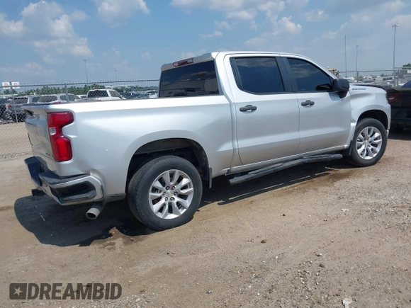 2020 Chevrolet Silverado 1500 Custom with VIN 3GCPWBEH6LG340504, listed as a IAAI auction lot 40007894 with 49,725 mi miles. Bid and sale history available at carsss.com. Image 4.