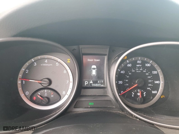 2014 Hyundai Santa Fe Sport with VIN 5XYZUDLB5EG175359, listed as a Copart auction lot 45372525 with 96,859 mi miles and Salvage Title. Bid and sale history available at carsss.com. Image 9.