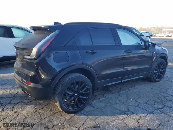 2023 Cadillac XT4 FWD Sport with VIN 1GYFZER49PF137202, listed as a Copart auction lot 46704555 with 17,233 mi miles and Salvage Title. Bid and sale history available at carsss.com. Image 3.