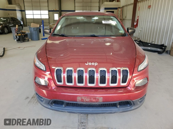 2016 Jeep Cherokee Sport with VIN 1C4PJLAB0GW216953, listed as a Copart auction lot 49031635 with 110,840 mi miles and Clean Title. Bid and sale history available at carsss.com. Image 5.