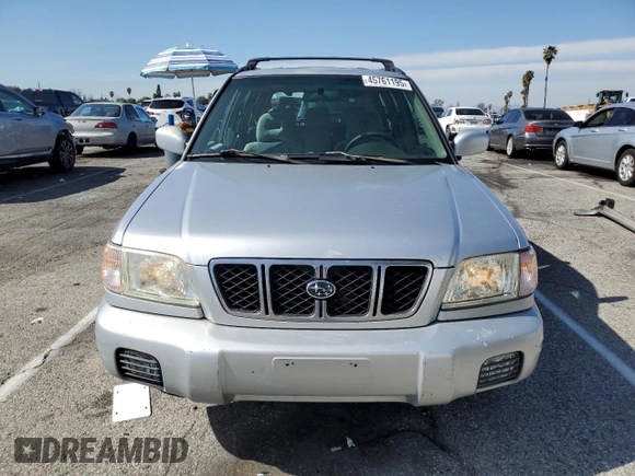 2002 Subaru Forester S w/Premium Pkg with VIN JF1SF65632G731254, listed as a Copart auction lot 45761195 with 177,578 mi miles and Salvage Title. Bid and sale history available at carsss.com. Image 5.