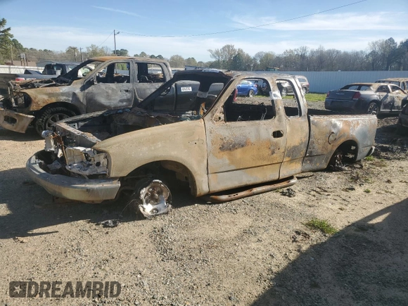 2002 Ford F-150 XL with VIN 1FTRX17232NA09345, listed as a Copart auction lot 49411175 with 0 mi miles and Salvage Title. Bid and sale history available at carsss.com. Image 1.