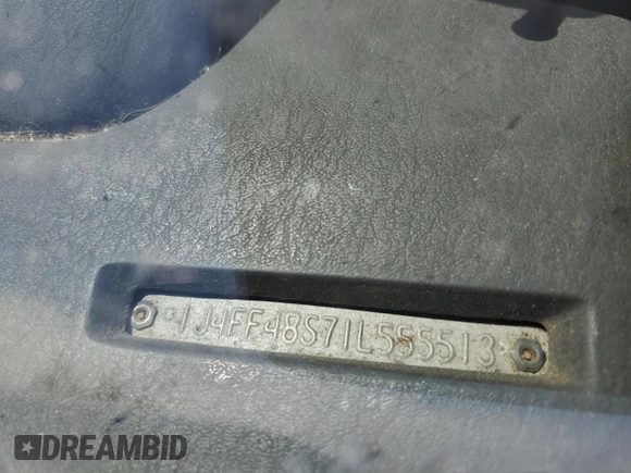 2001 Jeep Cherokee Sport z VIN 1J4FF48S71L555513, wystawiony jako Copart lot #55780315 z przebiegiem Nie podano mil oraz Szkoda całkowita • Salvage title. Historia ofert i sprzedaży dostępna na DreamBid. Obrazek 12.