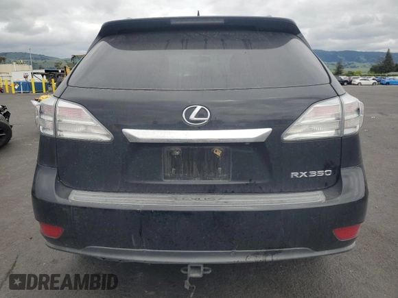 2012 Lexus RX 350 with VIN 2T2ZK1BA6CC072307, listed as a Copart auction lot 53301445 with 222,769 mi miles and Salvage Title. Bid and sale history available at DreamBid. Image 6.