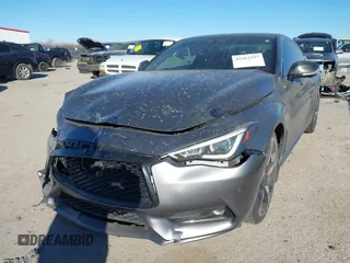 2022 Infiniti Q60 Red Sport 400 with VIN JN1FV7LL2NM680688, listed as a IAAI auction lot 41263397 with 14,001 mi miles and . Bid and sale history available at DreamBid. Image 6.