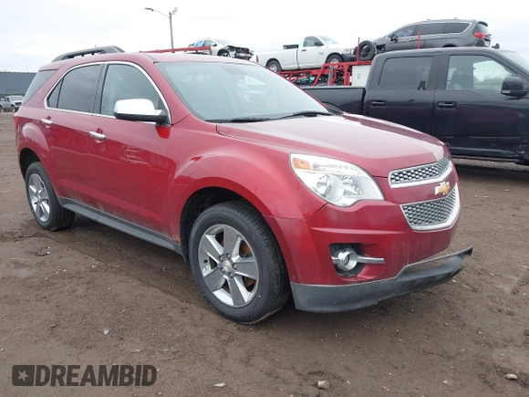 2015 Chevrolet Equinox LT with VIN 2GNALCEK6F6250020, listed as a IAAI auction lot 41853161 with 124,912 mi miles. Bid and sale history available at carsss.com. Image 1.