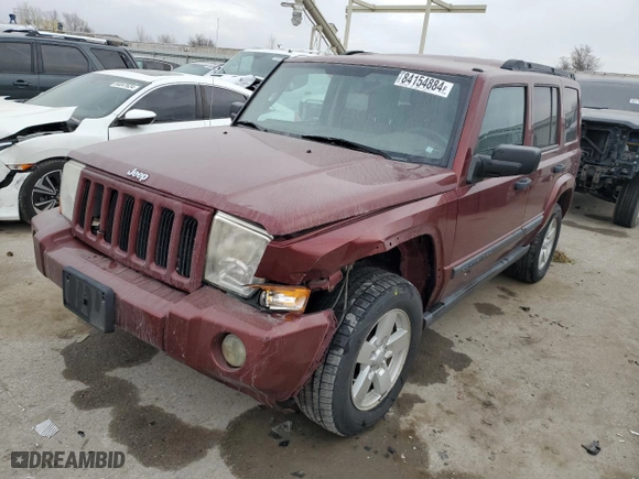 2006 Jeep Commander with VIN 1J8HG48K76C368932, listed as a Copart auction lot 84154884 with 159,933 mi miles and Salvage Title. Bid and sale history available at carsss.com. Image 1.