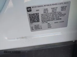 2023 Chevrolet Equinox LT with VIN 3GNAXKEG2PL118556, listed as a IAAI auction lot 41804831 with 39,743 mi miles and . Bid and sale history available at carsss.com. Image 9.