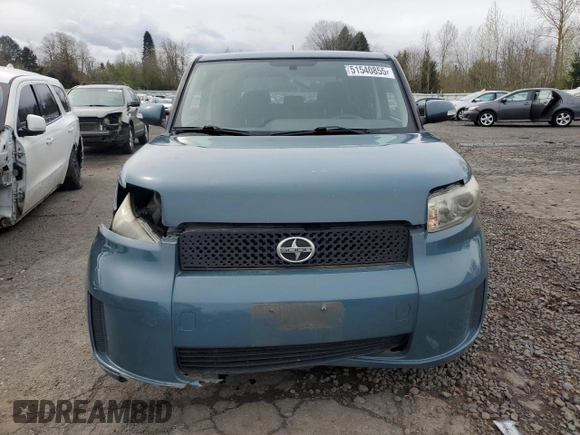 2008 Scion xB with VIN JTLKE50E781050827, listed as a Copart auction lot 51540855 with 82,382 mi miles and Salvage Title. Bid and sale history available at carsss.com. Image 5.