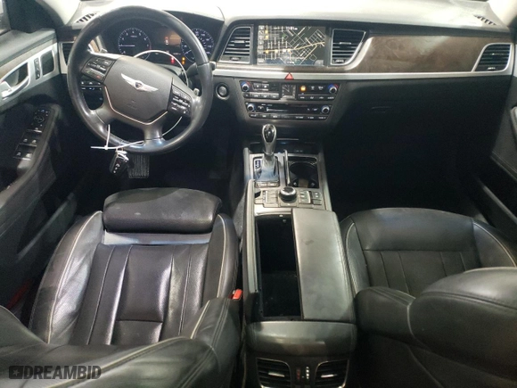 2015 Hyundai Genesis 5.0L with VIN KMHGN4JF9FU016933, listed as a Copart auction lot 42166475 with 163,601 mi miles and Salvage Title. Bid and sale history available at carsss.com. Image 8.