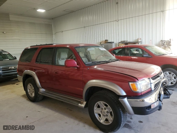 2001 Toyota 4Runner SR5 with VIN JT3GN86R610200195, listed as a Copart auction lot 49326805 with 129,786 mi miles and Salvage Title. Bid and sale history available at carsss.com. Image 4.