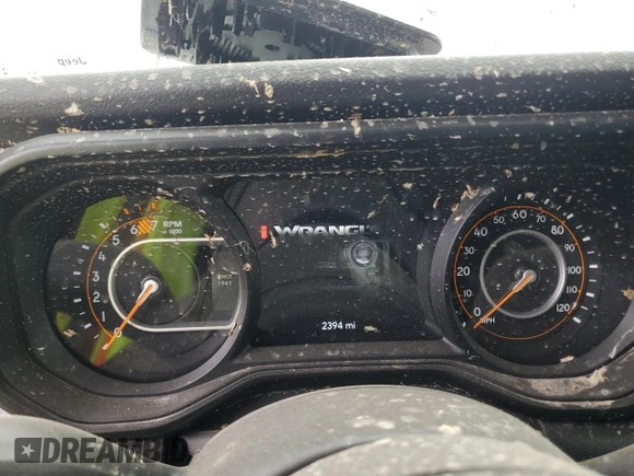2024 Jeep Wrangler Willys with VIN 1C4PJXDG5RW350147, listed as a Copart auction lot 50164515 with 2,394 mi miles and Salvage title. Bid and sale history available at DreamBid. Image 9.