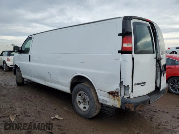 2013 Chevrolet Express Cargo Van with VIN 1GCWGGBA6D1187037, listed as a Copart auction lot 45843065 with 248,615 mi miles and Clean Title. Bid and sale history available at carsss.com. Image 2.