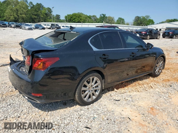 2014 Lexus GS 350 with VIN JTHBE1BL8E5035028, listed as a Copart auction lot 52447795 with 41,766 mi miles and Salvage Title. Bid and sale history available at carsss.com. Image 3.