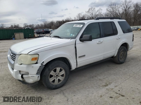 2008 Ford Explorer XLT with VIN 1FMEU63E78UB32385, listed as a Copart auction lot 48007755 with 144,841 mi miles and Salvage Title. Bid and sale history available at carsss.com. Image 1.