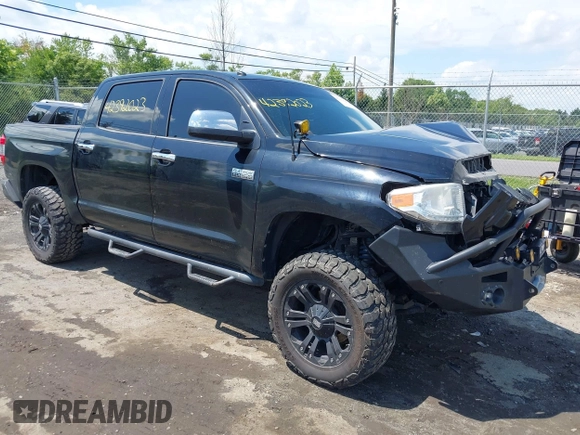 2014 Toyota Tundra Platinum with VIN 5TFAW5F15EX354983, listed as a IAAI auction lot 42392023 with 225,580 mi miles and . Bid and sale history available at DreamBid. Image 1.