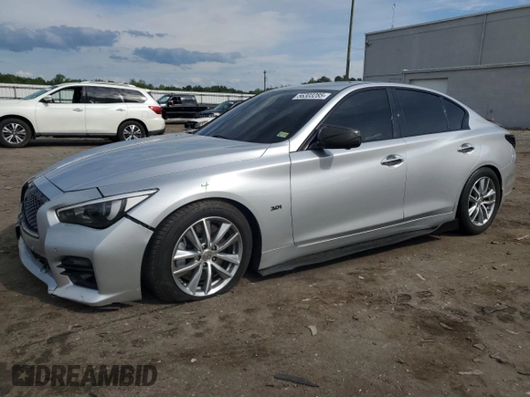 2017 Infiniti Q50 Signature Edition с VIN JN1EV7AR1HM831222, выставлен на аукционе Copart как лот 56303285 с пробегом 107 585 миль миль и Списание • Salvage title. История ставок и продаж доступна на DreamBid. Изображение 1.
