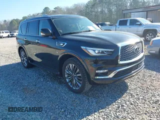 2019 Infiniti QX80 LUXE with VIN JN8AZ2NF4K9686534, listed as a IAAI auction lot 41646719 with 219,983 mi miles. Bid and sale history available at carsss.com. Image 1.