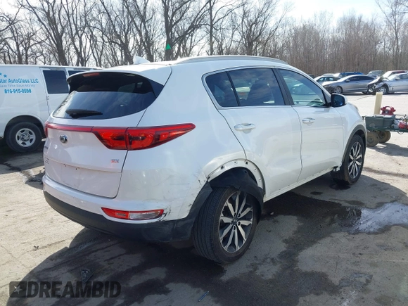 2017 Kia Sportage EX with VIN KNDPN3ACXH7168516, listed as a IAAI auction lot 41813764 with 88,594 mi miles and . Bid and sale history available at carsss.com. Image 4.