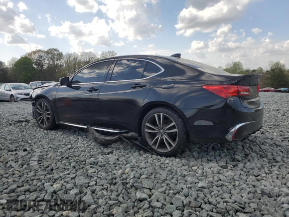 2019 Acura TLX Advance with VIN 19UUB2F86KA002693, listed as a Copart auction lot 52086385 with 107,284 mi miles and Salvage title. Bid and sale history available at DreamBid. Image 2.