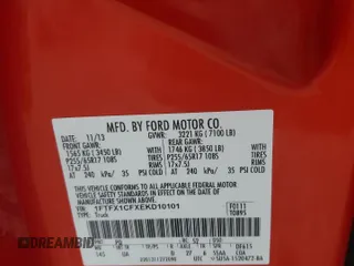 2014 Ford F-150 XL с VIN 1FTFX1CFXEKD10101, выставлен на аукционе Copart как лот 53986115 с пробегом 241 091 миль миль и Списание • Salvage title. История ставок и продаж доступна на DreamBid. Изображение 12.