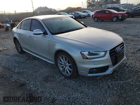 2014 Audi A4 Premium Plus with VIN WAUEFAFL4EN024885, listed as a Copart auction lot 45999165 with 111,959 mi miles and Salvage Title. Bid and sale history available at carsss.com. Image 4.