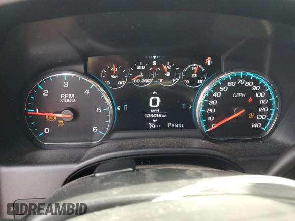 2017 GMC Sierra 1500 Denali with VIN 3GTU2PEJ6HG172367, listed as a Copart auction lot 53167045 with 134,015 mi miles and Salvage Title. Bid and sale history available at DreamBid. Image 9.