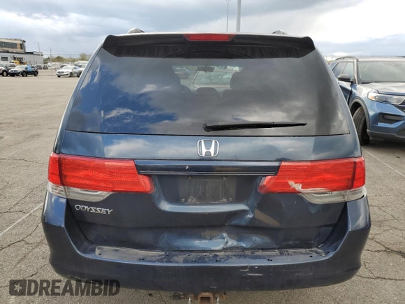2010 Honda Odyssey EX with VIN 5FNRL3H48AB061672, listed as a Copart auction lot 75869344 with 188,255 mi miles and Salvage Title. Bid and sale history available at carsss.com. Image 6.