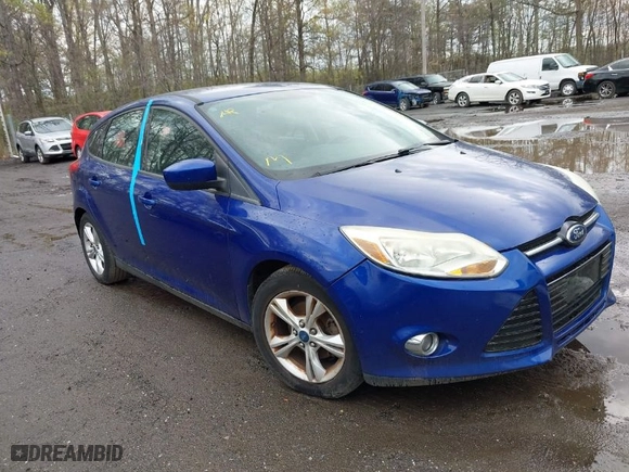 2012 Ford Focus SE with VIN 1FAHP3K23CL445128, listed as a IAAI auction lot 42019834 with 201,371 mi miles. Bid and sale history available at carsss.com. Image 1.