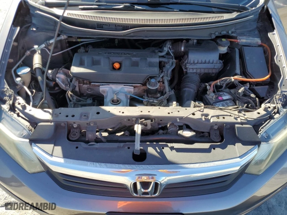 2012 Honda Civic Sdn EX-L with VIN 2HGFB2F92CH555510, listed as a Copart auction lot 49537865 with 146,558 mi miles and Salvage Title. Bid and sale history available at carsss.com. Image 12.