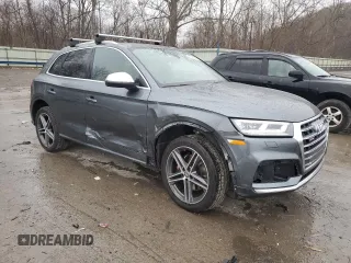 2019 Audi SQ5 Premium Plus with VIN WA1B4AFY8K2114832, listed as a Copart auction lot 48434384 with 36,112 mi miles and . Bid and sale history available at DreamBid. Image 4.