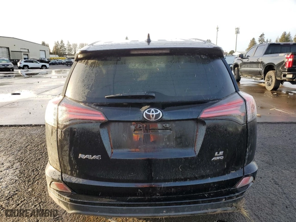 2018 Toyota RAV4 LE with VIN 2T3BFREV6JW742321, listed as a Copart auction lot 47231285 with 0 mi miles and Salvage Title. Bid and sale history available at carsss.com. Image 6.