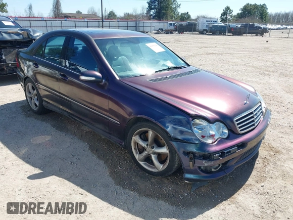 2005 Mercedes-Benz C 230 Kompressor with VIN WDBRF40J45F686777, listed as a IAAI auction lot 41675146 with Not Provided miles and . Bid and sale history available at DreamBid. Image 1.