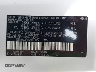 2024 Lexus TX 350 z VIN 5TDAAAB60RS008022, wystawiony jako IAAI lot #42177080 z przebiegiem 30 490 mil mil oraz . Historia ofert i sprzedaży dostępna na DreamBid. Obrazek 9.