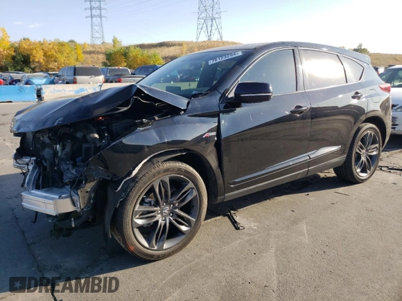 2022 Acura RDX w/A-Spec Package with VIN 5J8TC2H6XNL013953, listed as a Copart auction lot 76123294 with Not Provided miles and Salvage Title. Bid and sale history available at carsss.com. Image 1.