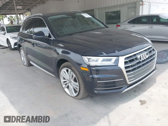 2018 Audi Q5 Premium Plus z VIN WA1BNAFYXJ2232604, wystawiony jako IAAI lot #42340246 z przebiegiem 97 708 mil mil oraz . Historia ofert i sprzedaży dostępna na DreamBid. Obrazek 1.