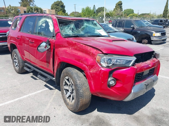 2021 Toyota 4Runner TRD Off Road Premium with VIN JTERU5JR8M5879628, listed as a IAAI auction lot 41987632 with 46,137 mi miles and . Bid and sale history available at DreamBid. Image 1.