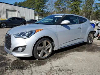 2014 Hyundai Veloster Turbo with VIN KMHTC6AE8EU183757, listed as a Copart auction lot 47384425 with 82,561 mi miles and Salvage Title. Bid and sale history available at carsss.com. Image 1.